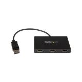 StarTech.com - Adaptador Multimonitor de 3 Puertos - Divisor Splitter de Vídeo DisplayPort a 3x HDMI - Hub MST DP a HDMI -1080p