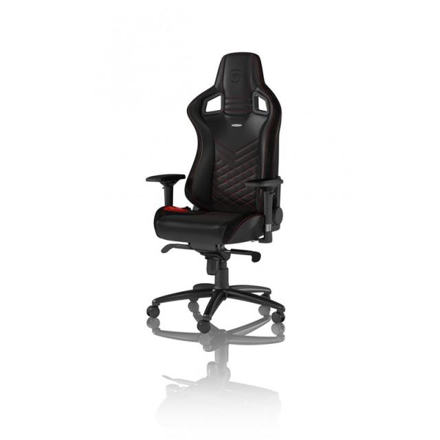 noblechairs - EPIC Silla para videojuegos de PC Asiento acolchado Negro, Rojo