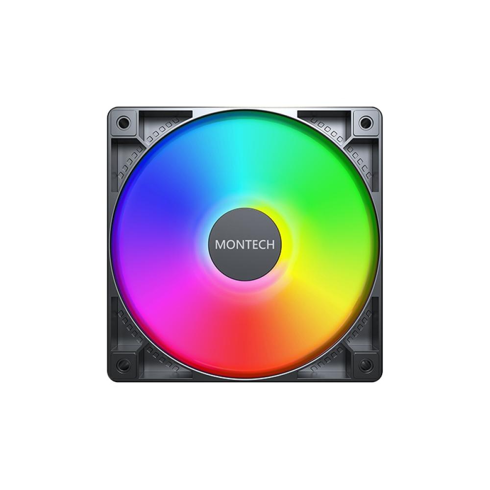Montech - GF120 PWM Carcasa del ordenador Módulo de ventilador 12 cm Negro 1 pieza(s)