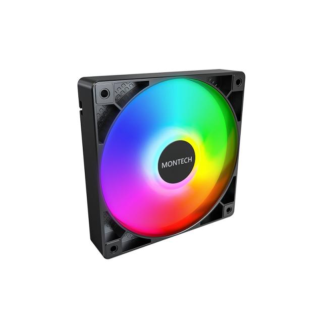 Montech - GF120 PWM Carcasa del ordenador Módulo de ventilador 12 cm Negro 3 pieza(s)