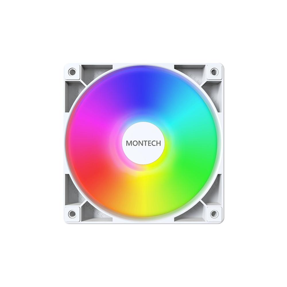 Montech - GF120 PWM Carcasa del ordenador Módulo de ventilador 12 cm Blanco 3 pieza(s)