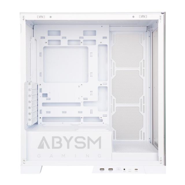 ABYSM - Danube Sava H500 White Escritorio Transparente, Blanco