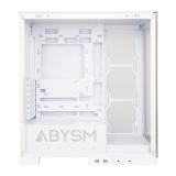 ABYSM - Danube Sava H500 White Escritorio Transparente, Blanco