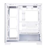ABYSM - Danube Sava H500 White Escritorio Transparente, Blanco
