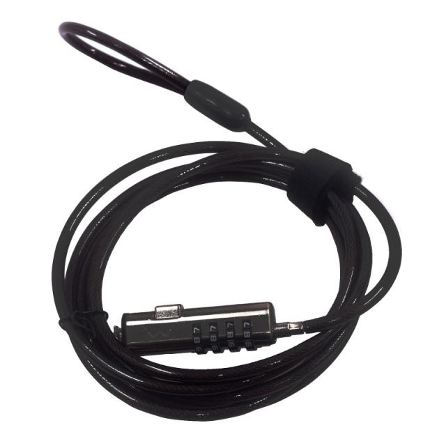 Ewent - EW1238 cable antirrobo Negro 1,8 m