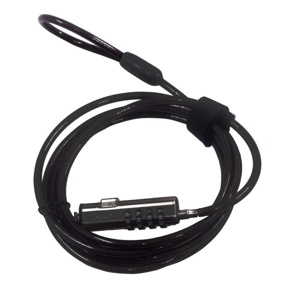 Ewent - EW1238 cable antirrobo Negro 1,8 m