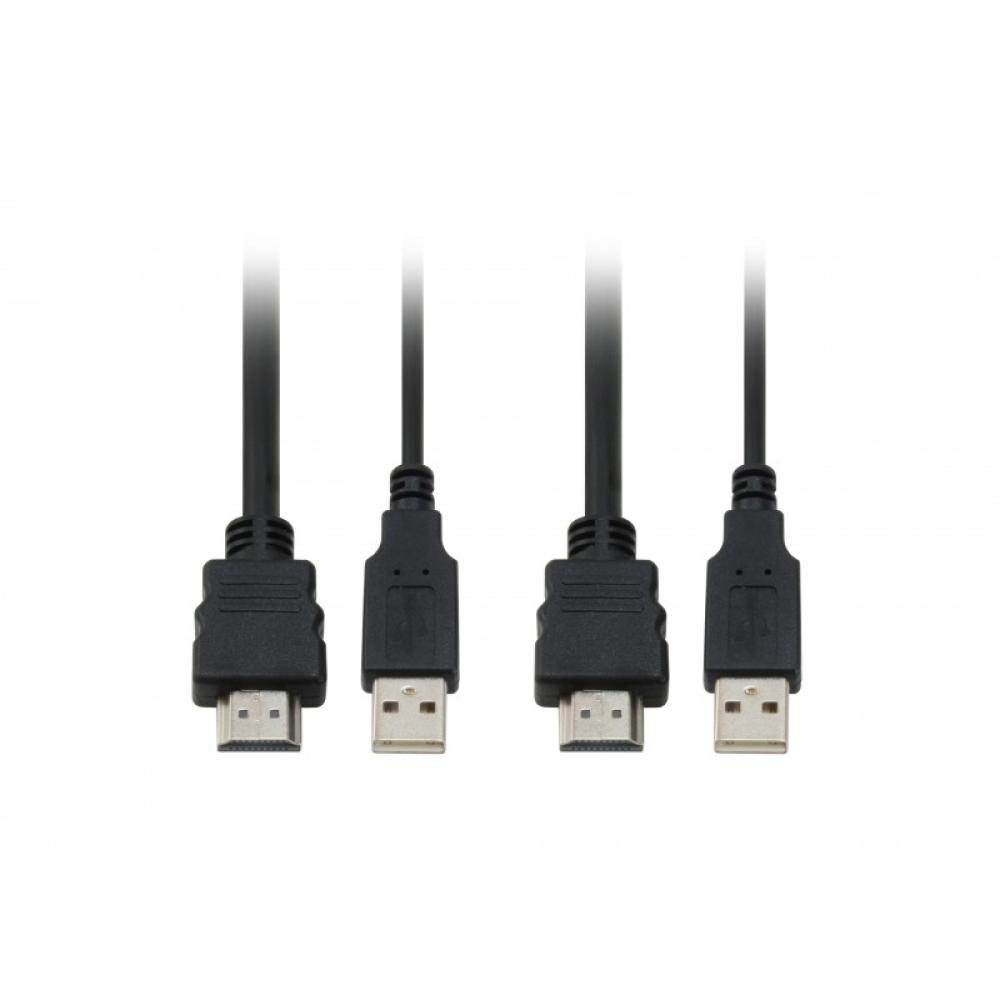 LevelOne - KVM de 2 puertos, HDMI, USB