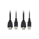 LevelOne - KVM de 2 puertos, HDMI, USB