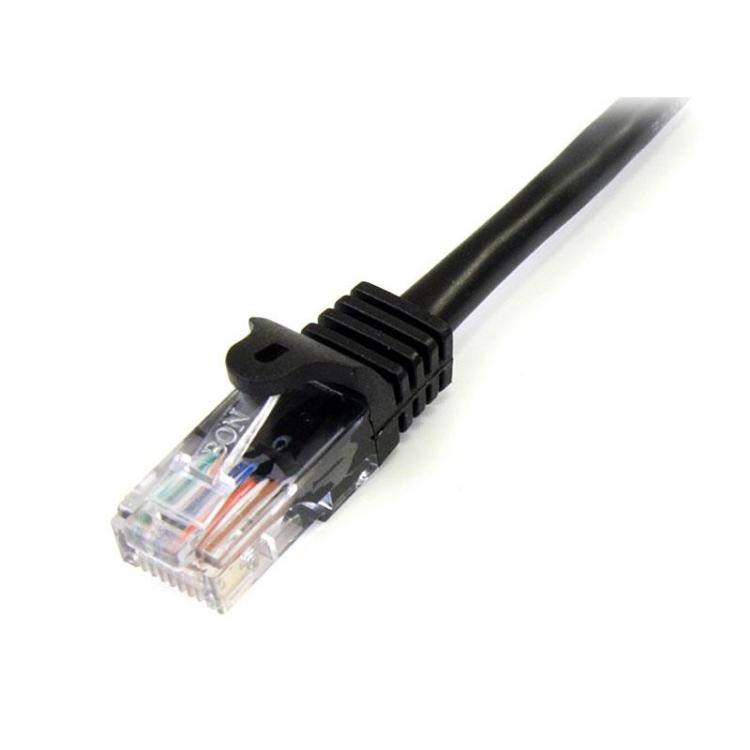 StarTech.com - 45PAT5MBK cable de red Negro 5 m Cat5e U/UTP (UTP)