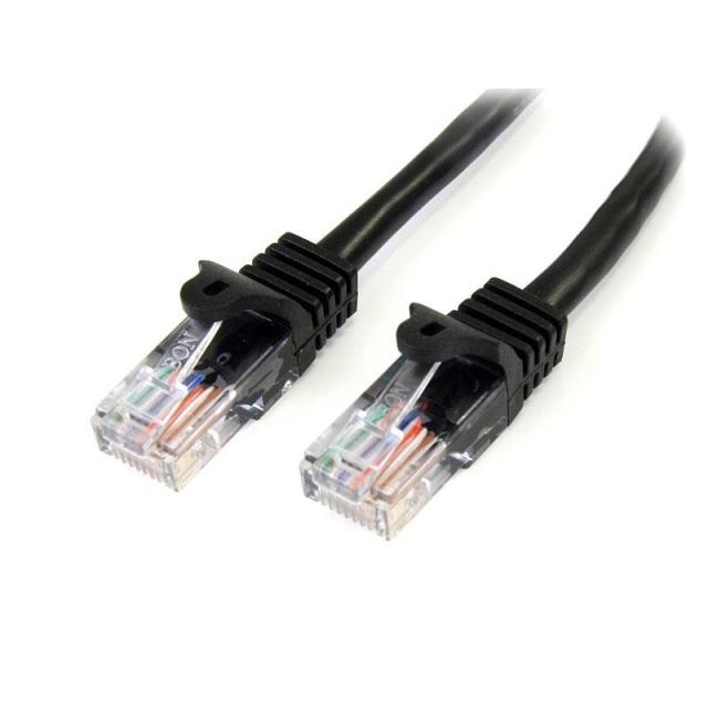 StarTech.com - 45PAT5MBK cable de red Negro 5 m Cat5e U/UTP (UTP)