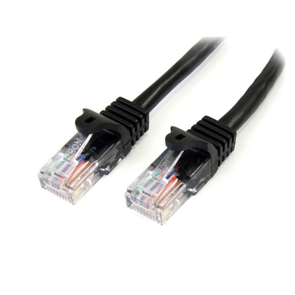 StarTech.com - 45PAT5MBK cable de red Negro 5 m Cat5e U/UTP (UTP)