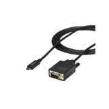 StarTech.com - Cable de 2m USB C a VGA - Cable Adaptador Activo de Vídeo de 1920x1200/1080p USB Tipo C a VGA - Compatible con Th