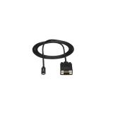 StarTech.com - Cable de 2m USB C a VGA - Cable Adaptador Activo de Vídeo de 1920x1200/1080p USB Tipo C a VGA - Compatible con Th