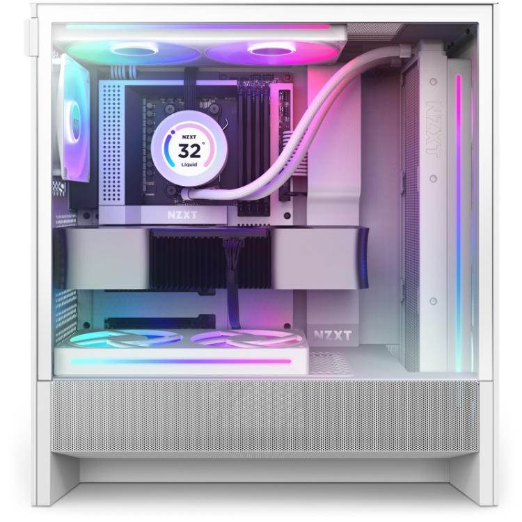 NZXT - H5 Flow RGB Midi Tower Blanco