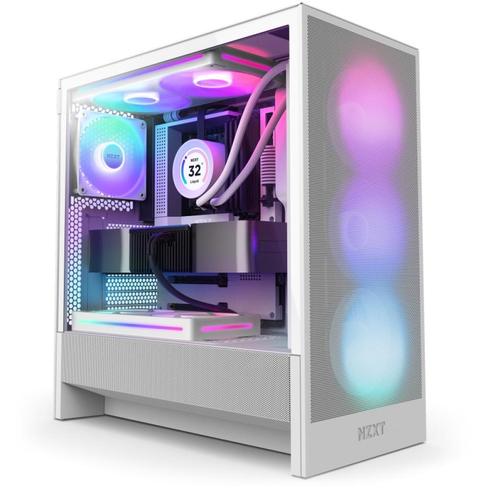 NZXT - H5 Flow RGB Midi Tower Blanco