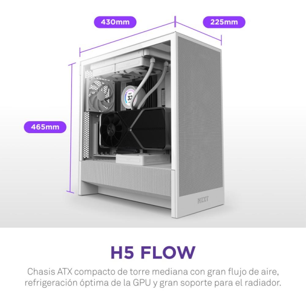 NZXT - H5 Flow Midi Tower Blanco