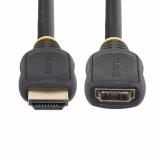 StarTech.com - Cable HDMI 2.0 de Extensión Alargador de 3ft (1m) - Cable HDMI de Alta Velocidad Ahorrador de Puertos - 4K 60Hz -
