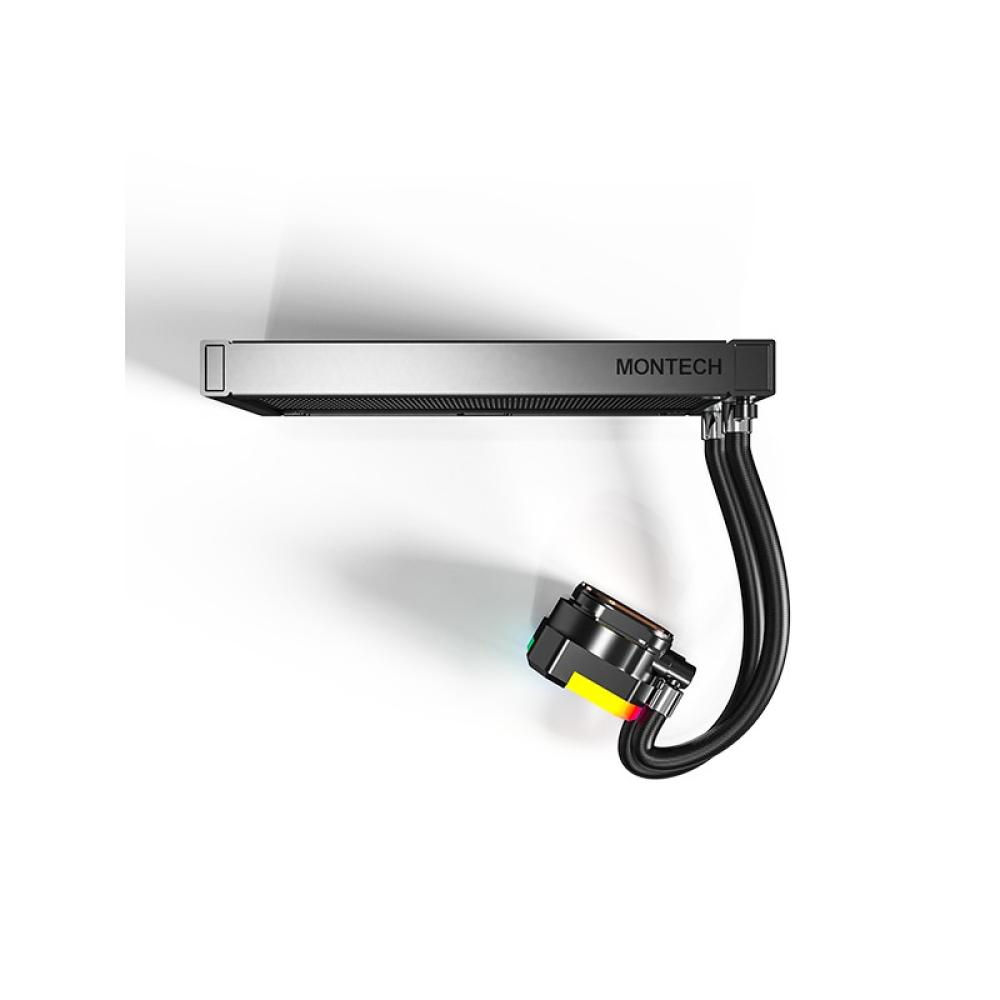 Montech - HyperFlow ARGB 240 Procesador Sistema de refrigeración líquida todo en uno 12 cm Negro 1 pieza(s)