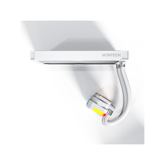 Montech - HyperFlow ARGB 240 Procesador Sistema de refrigeración líquida todo en uno 12 cm Blanco 1 pieza(s)