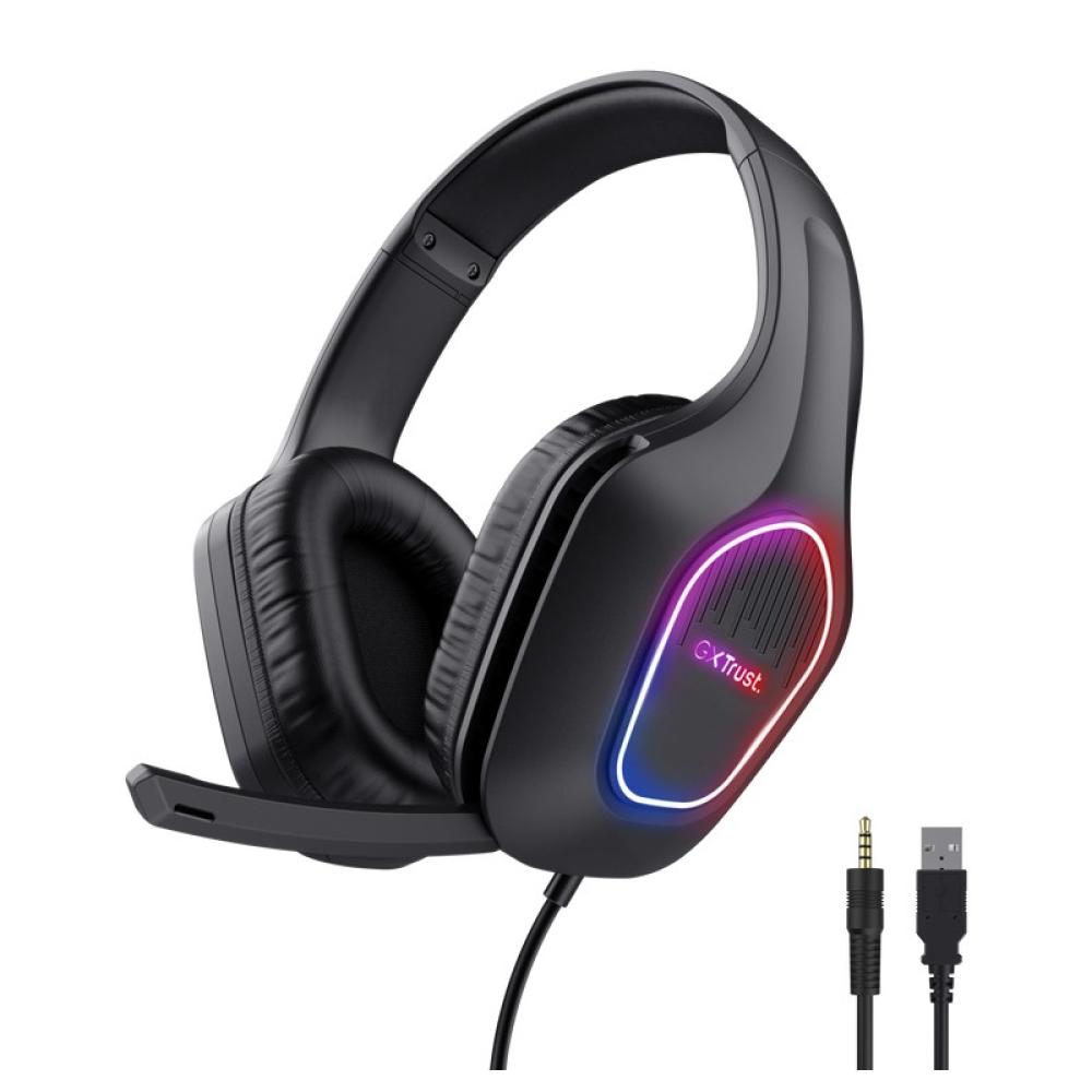 Trust - GXT 416 ZIROX Auriculares Alámbrico Diadema Juego USB tipo A Negro