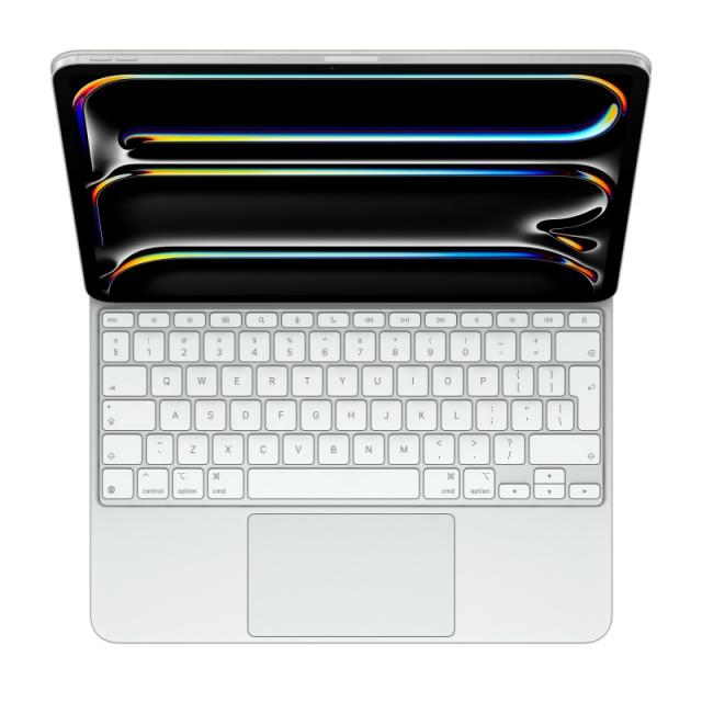 Apple - Magic Keyboard para el iPad Pro de 13 pulgadas (M4) - Inglés internacional - Blanco