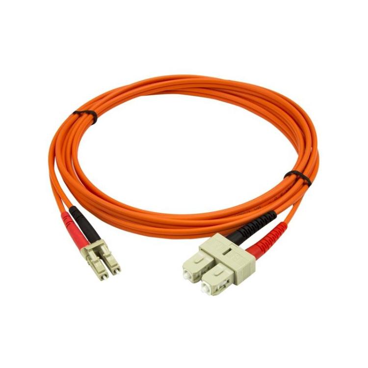 StarTech.com - Cable Patch de Fibra Duplex Multimodo 50/125 2m LC - SC