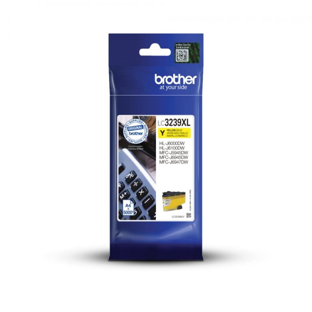 Brother - LC-3239XLY cartucho de tinta 1 pieza(s) Original Alto rendimiento (XL) Amarillo