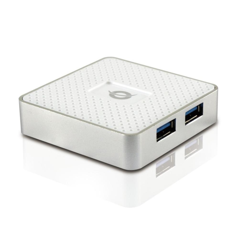 Conceptronic - HUBBIES03W USB 3.2 Gen 1 (3.1 Gen 1) Type-A 5000 Mbit/s Blanco