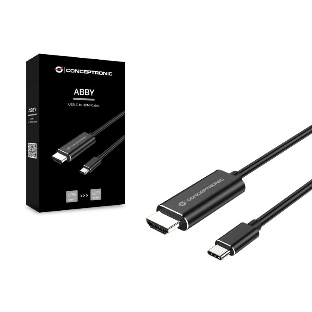 Conceptronic - ABBY04B adaptador de cable de vídeo 2 m USB Tipo C HDMI