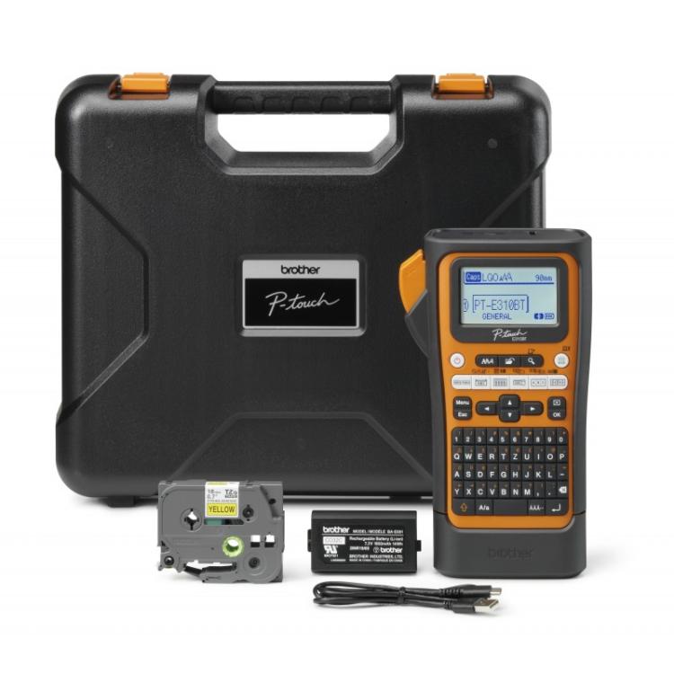 Brother - PT-E310BTVP impresora de etiquetas Transferencia térmica 180 x 180 DPI 20 mm/s Inalámbrico y alámbrico HSE/TZe Bluetoo