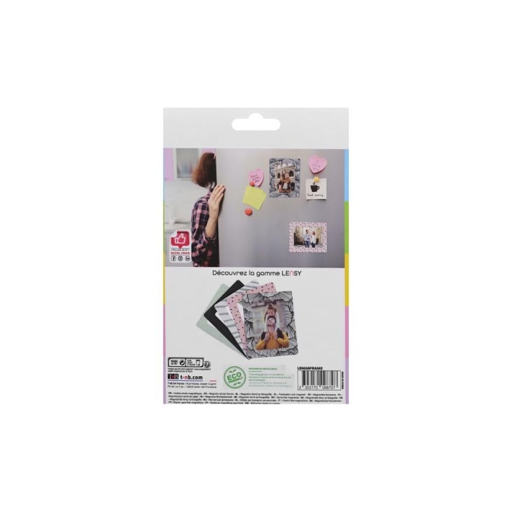 T''nB - LSMAGFRAM2 marco magnético 10 x 15 cm Negro, Gris, Rosa, Turquesa, Blanco