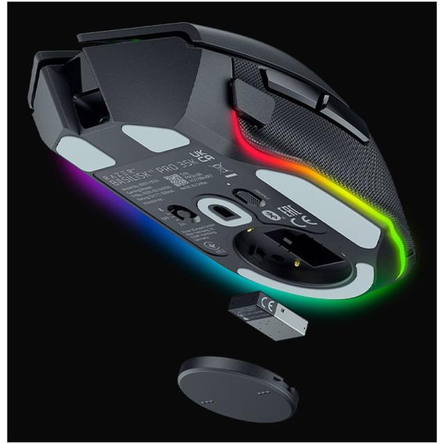 Razer - Basilisk V3 Pro 35K ratón Juego mano derecha RF Wireless + Bluetooth + USB Type-A Óptico 35000 DPI - RZ01-05240100-R3G1