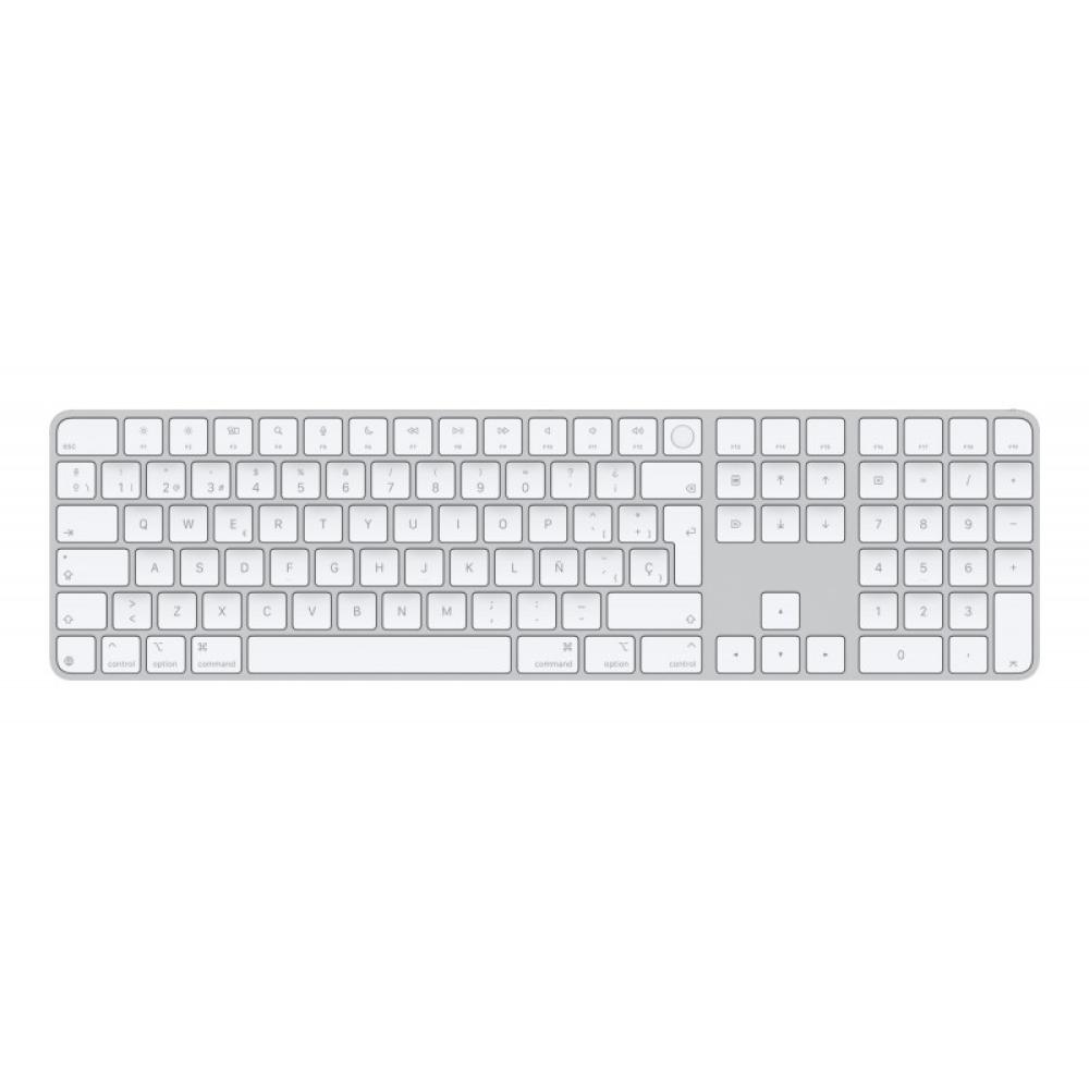 Apple - Magic teclado Universal USB + Bluetooth QWERTY Español Blanco - MXK73Y/A