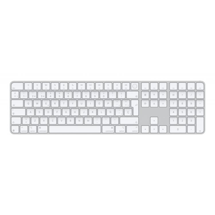 Apple - Magic teclado Universal USB + Bluetooth QWERTY Español Blanco - MXK73Y/A