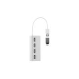 T''nB - HUBSLIM4 USB 2.0 480 Mbit/s Blanco