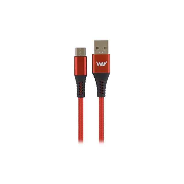 T''nB - WTCUSB02RD cable USB 2 m USB C USB A Rojo