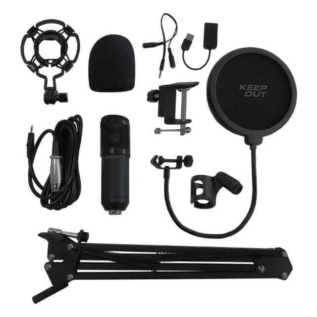 KeepOut - XMICPRO Negro Micrófono para PC