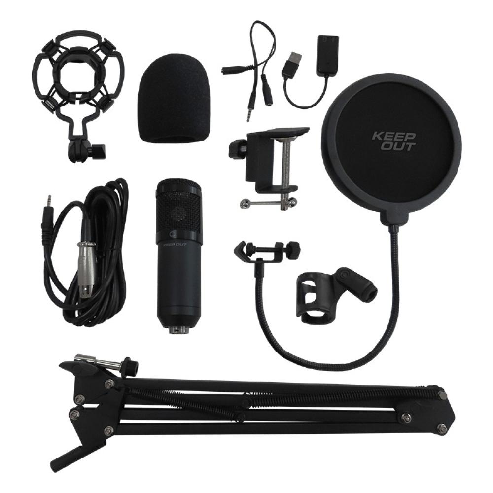 KeepOut - XMICPRO Negro Micrófono para PC