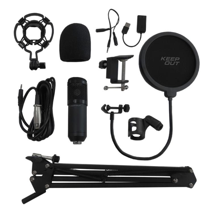 KeepOut - XMICPRO Negro Micrófono para PC