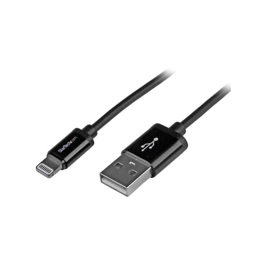 StarTech.com - Cable Lightning a USB de 1m - Cable Cargador para iPhone / iPad / iPod - Cable de Carga Rápida - Certificación MF
