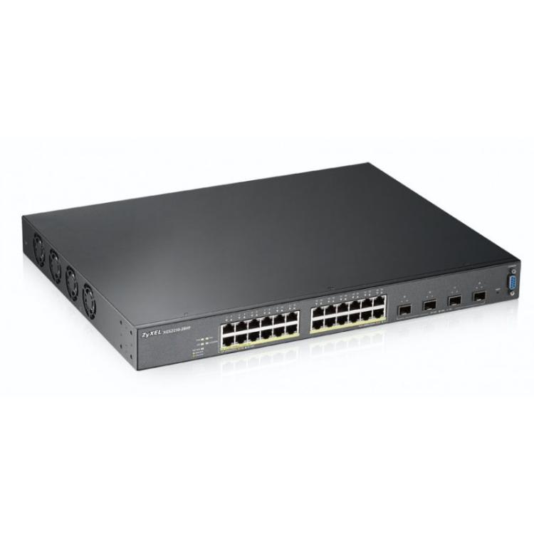 Zyxel - XGS2210-28HP Gestionado L2 Gigabit Ethernet (10/100/1000) Energía sobre Ethernet (PoE) 1U Negro