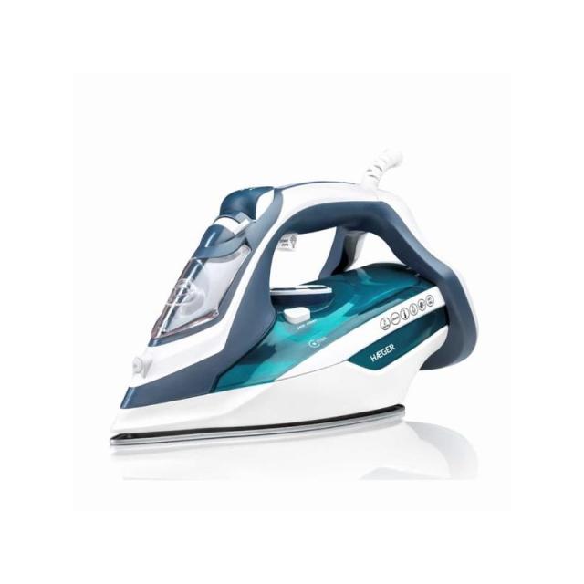 Haeger - Ultra Steam 2800 Plancha vapor-seco Suela de cerámica 2800 W Azul, Blanco