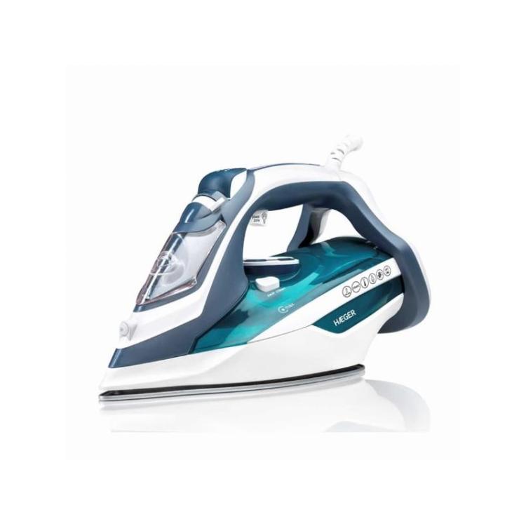 Haeger - Ultra Steam 2800 Plancha vapor-seco Suela de cerámica 2800 W Azul, Blanco