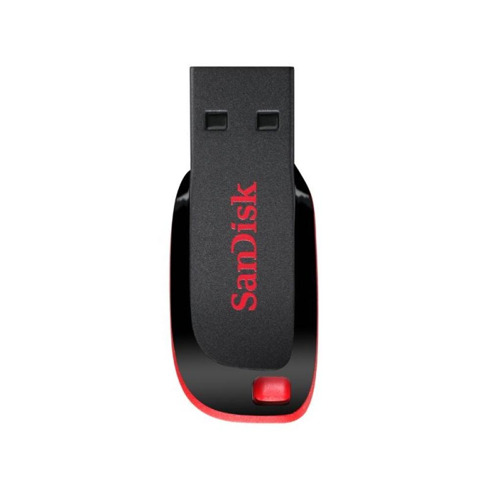 SanDisk - Cruzer Blade unidad flash USB 128 GB USB tipo A 2.0 Negro, Rojo