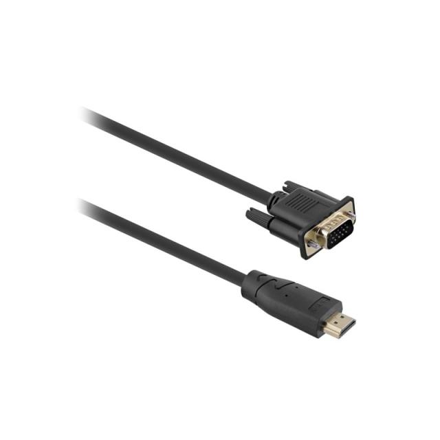 T''nB - HDMIVGA2 adaptador de cable de vídeo 2 m VGA (D-Sub) HDMI Negro