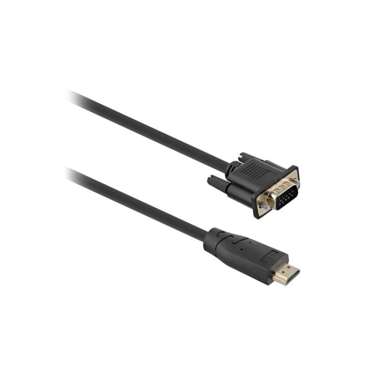 T''nB - HDMIVGA2 adaptador de cable de vídeo 2 m VGA (D-Sub) HDMI Negro