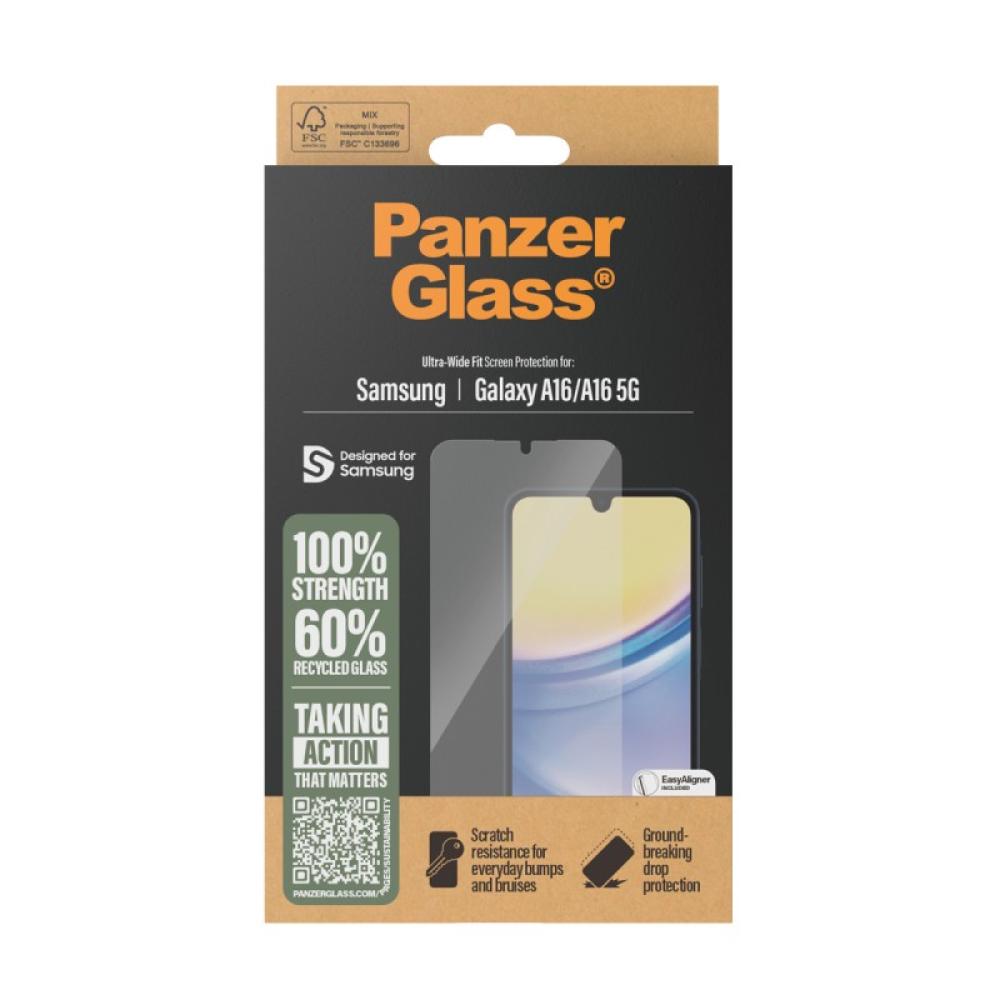 PanzerGlass - Screen Protector Samsung Galaxy A16 / A16 5G / Ultra-Wide Fit w. EasyAligner Protector de pantalla 1 pieza(s)