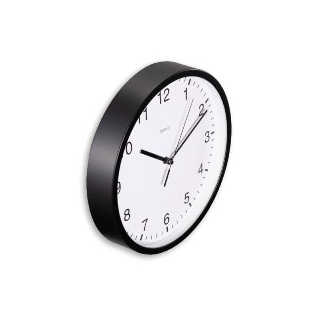 Hama - Elba Reloj de cuarzo Alrededor Negro, Blanco