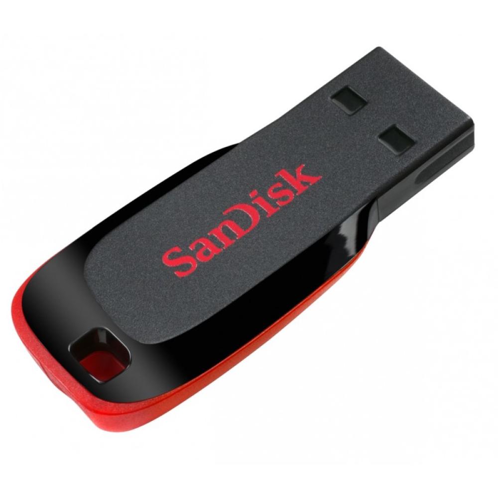 SanDisk - Cruzer Blade unidad flash USB 128 GB USB tipo A 2.0 Negro, Rojo