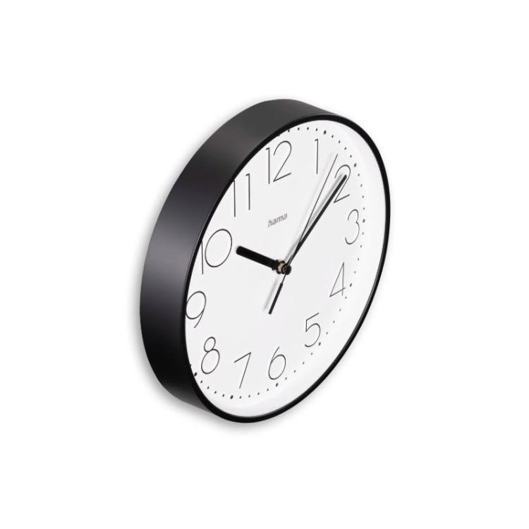 Hama - Salina Reloj de cuarzo Alrededor Negro, Blanco